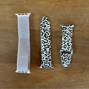 💥2/$20 Apple Watch Bands - leopard and sport stretch - 42mm-44mm compatible